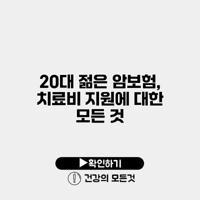 20대 젊은 암보험, 치료비 지원에 대한 모든 것