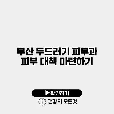 부산 두드러기 피부과 피부 대책 마련하기