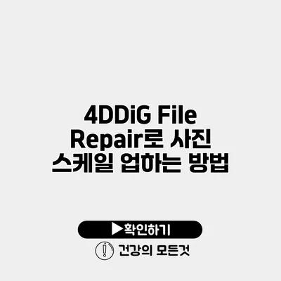 4DDiG File Repair로 사진 스케일 업하는 방법