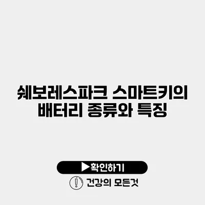 쉐보레스파크 스마트키의 배터리 종류와 특징