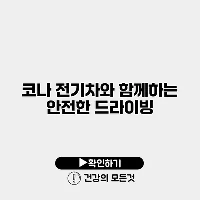 코나 전기차와 함께하는 안전한 드라이빙